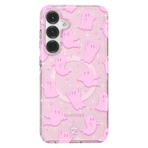 Velvet Caviar Glittery Pink Ghost Phone Case SAMSUNG S25 PLUS